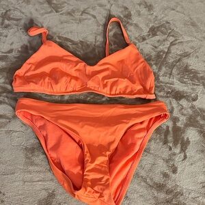 Shade & Shore Vibrant Orange Bikini Set